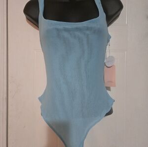 Nwt Nanamacs Mesh Bodysuit Aqua Size M